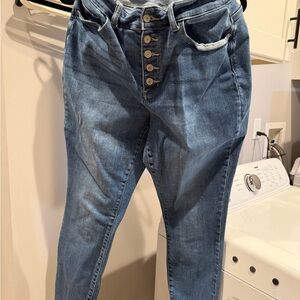 Judy Blue Classic Button-Fly Skinny Jeans